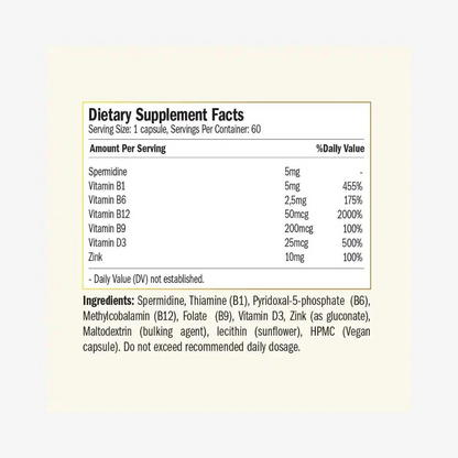 Liposomal Spermidine Fusion - 5mg - 60 caps