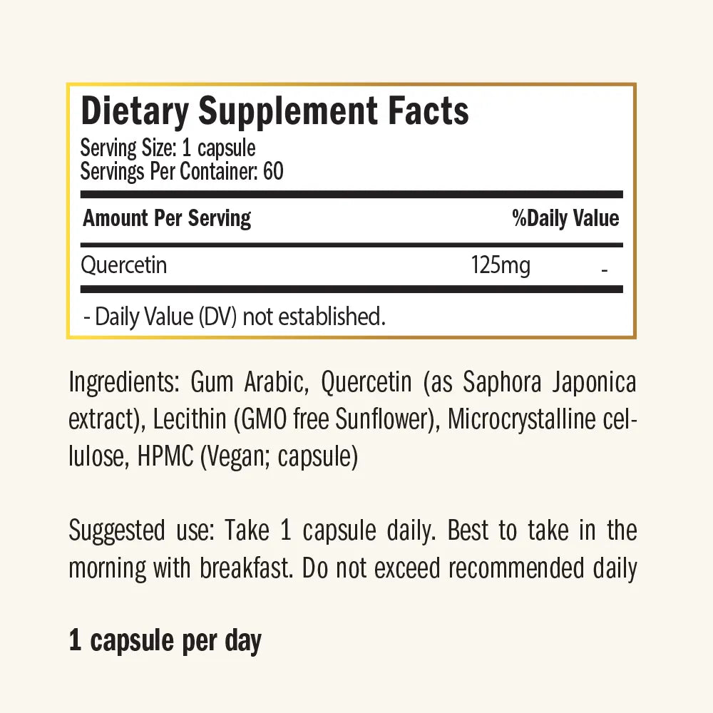 Liposomal Quercetin - 60 caps - 125mg